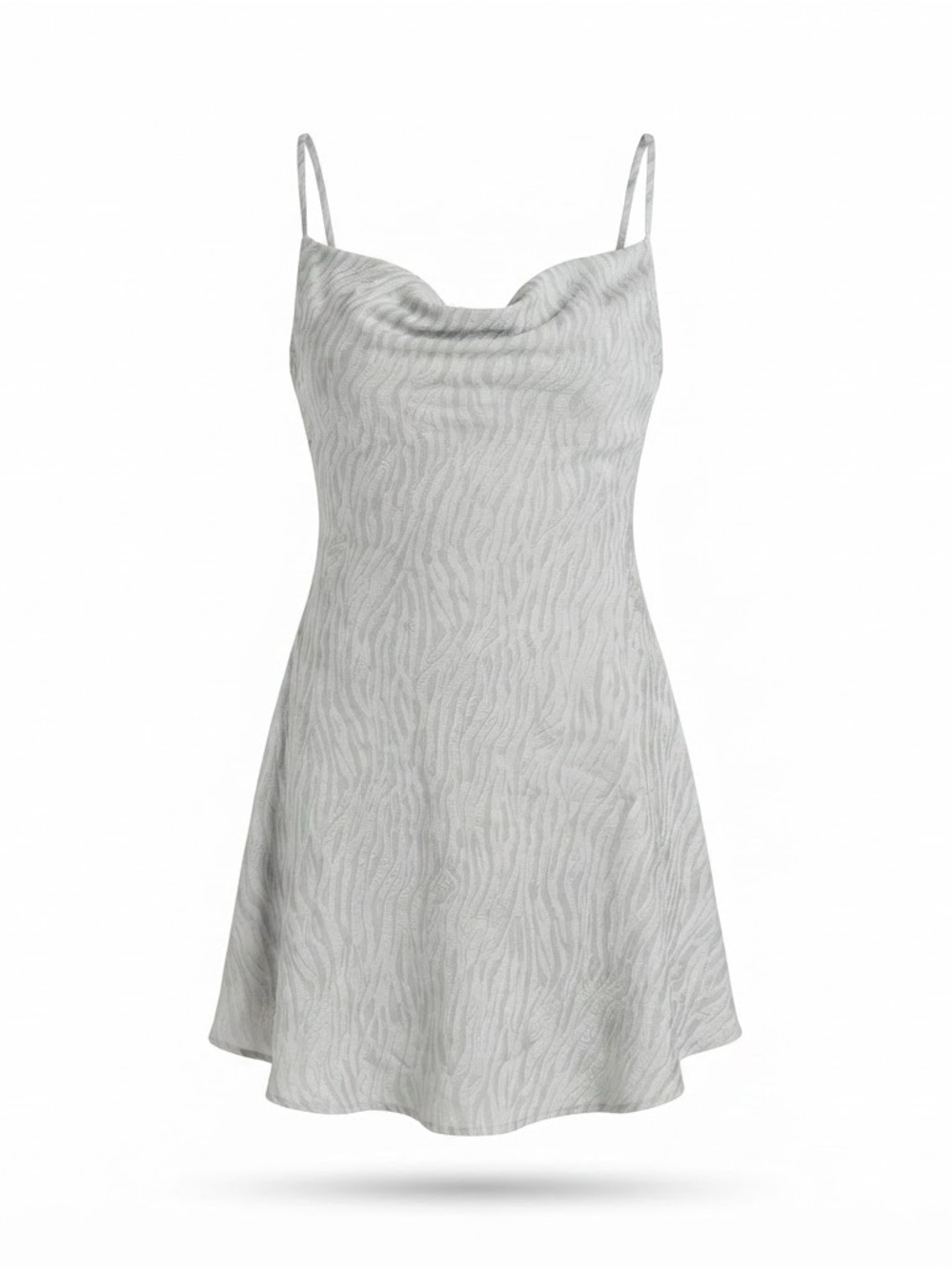 Princess Polly Light Gray Mini Slip Dress